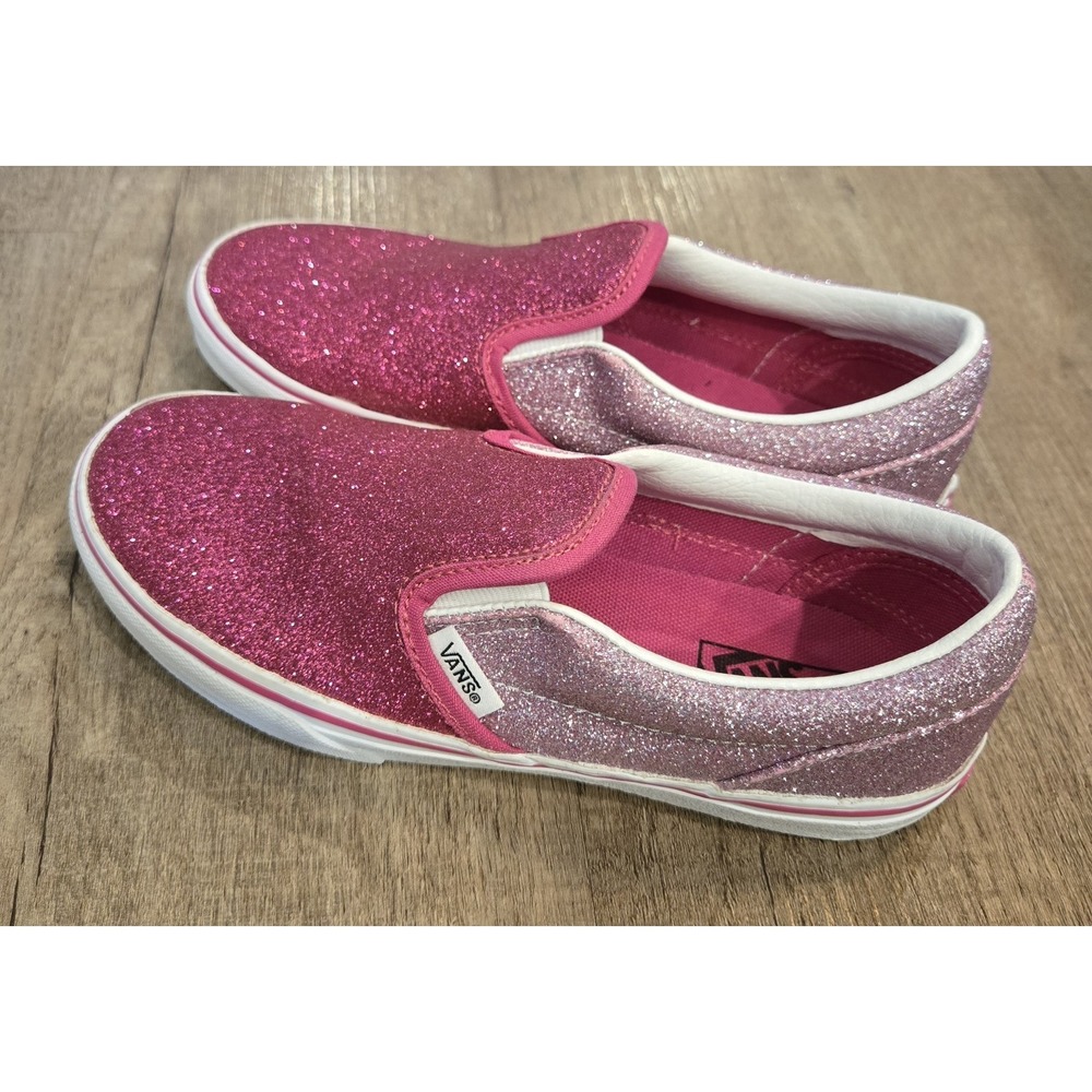 VANS off the wall Slip-On shoes Missy's US Size 3 Pink Glittery size